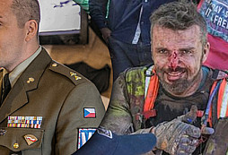 Voják z povolání nadporučík Lukáš Kvapil na Rallye Dakar pomohl zraněnému italskému soupeři 