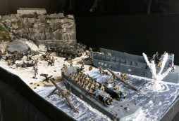Neuvěřitelně zpracovaný model spojenecké invaze v Normandii