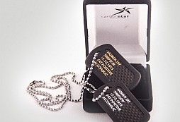 Karbonové Dog Tags - známky na celý život