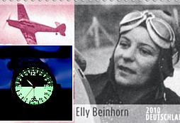 Letecké hodinky Luftwaffe ME 108 TAIFUN na počest Ellie Beinhornové 