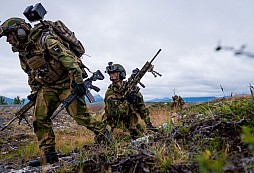 Cvičení norské armády - pohled první osoby