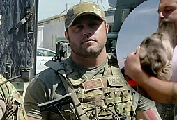 Vojákovi na misi se podařilo dostat potulného iráckého psa k sobě domů