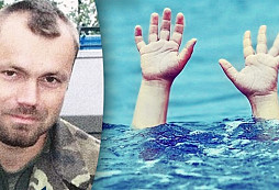 Voják zachránil 2 děti a jejich matku před utopením