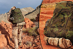 Český batoh Magnus 40 při náročném výcviku v pouštních podmínkách