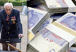 Zemřel Tom Moore, druhoválečný veterán, který pro britské zdravotníky vybral téměř miliardu korun