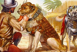 Velcí bitevní psi conquistadorů vyvolávali u indiánů obrovský strach