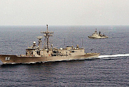 Jediná americká válečná loď v aktivní službě, která potopila plavidlo nepřítele, je ze dřeva