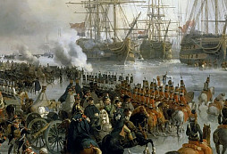 Unikátní případ ve vojenské historii - kavalerie zajala flotilu uvězněnou v ledu