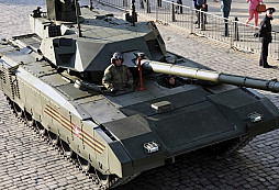 Ruský tank T-14 Armata na ukrajinském bojišti