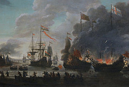 Jedna z největších potup anglického námořnictva - Holanský nájezd na Medway a do Chathanu