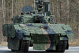 Britská armáda testuje obrněné vozidlo Ajax s mobilním maskovacím systémem