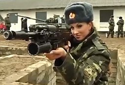 Ruské vojačky v akci