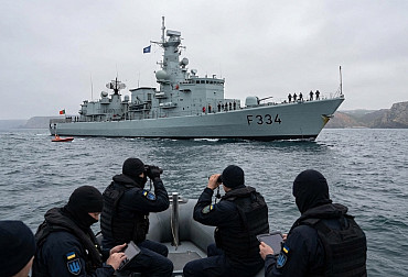 Ukrajinci při cvičení v&nbsp;Portugalsku „potopili“ fregatu NATO. Posádka prý útok ani nezaregistrovala