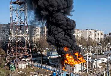 Drony udeřily v Belgorodu. Zásah rozvodny vyvolal požár a výpadky proudu
