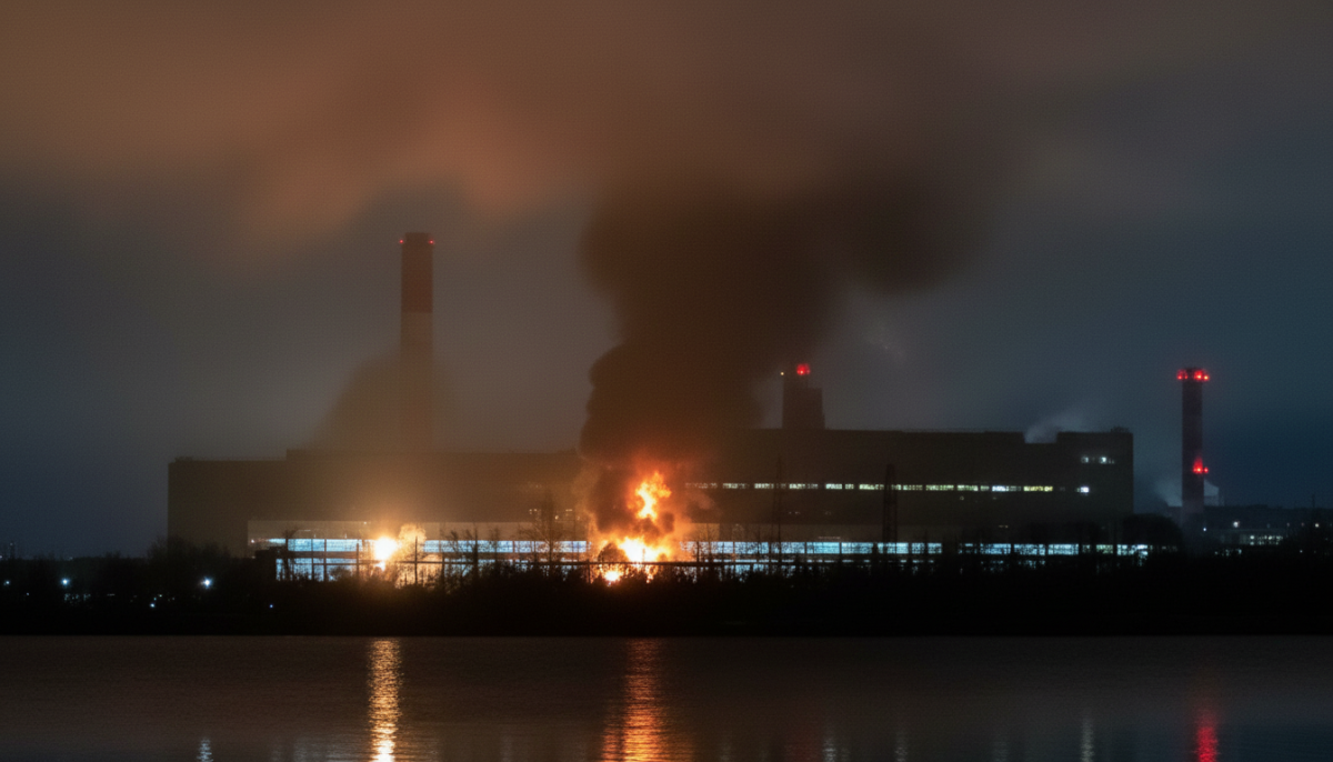 Video: Drony udeřily na klíčovou elektrárnu u Moskvy