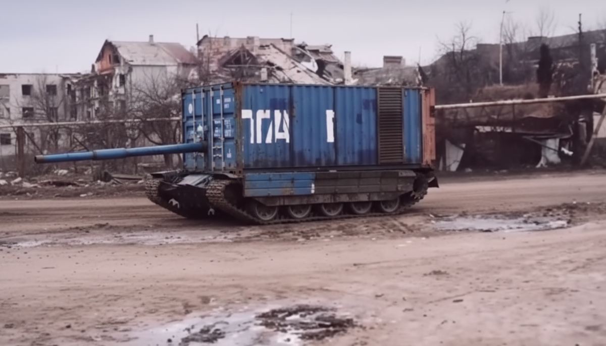 Video: Rusové posílají do boje „kontejnerové tanky"! Co se skrývá pod pancířem