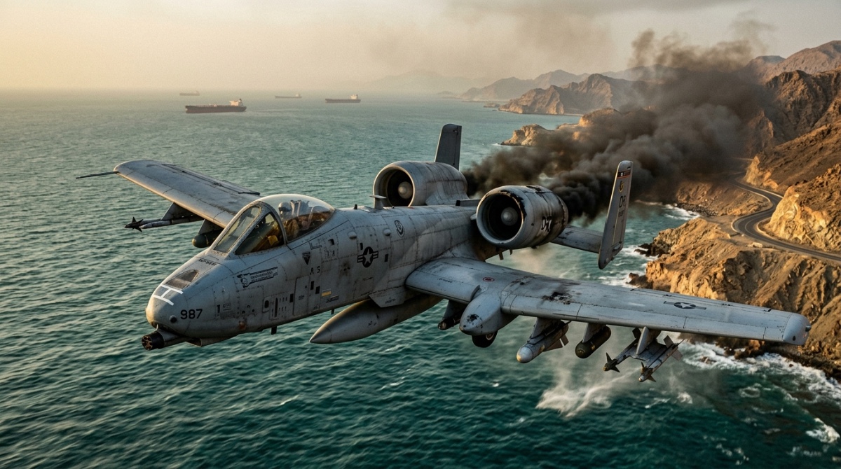 Záchranná mise se změnila v noční můru: U Hormuzu spadl americký Warthog