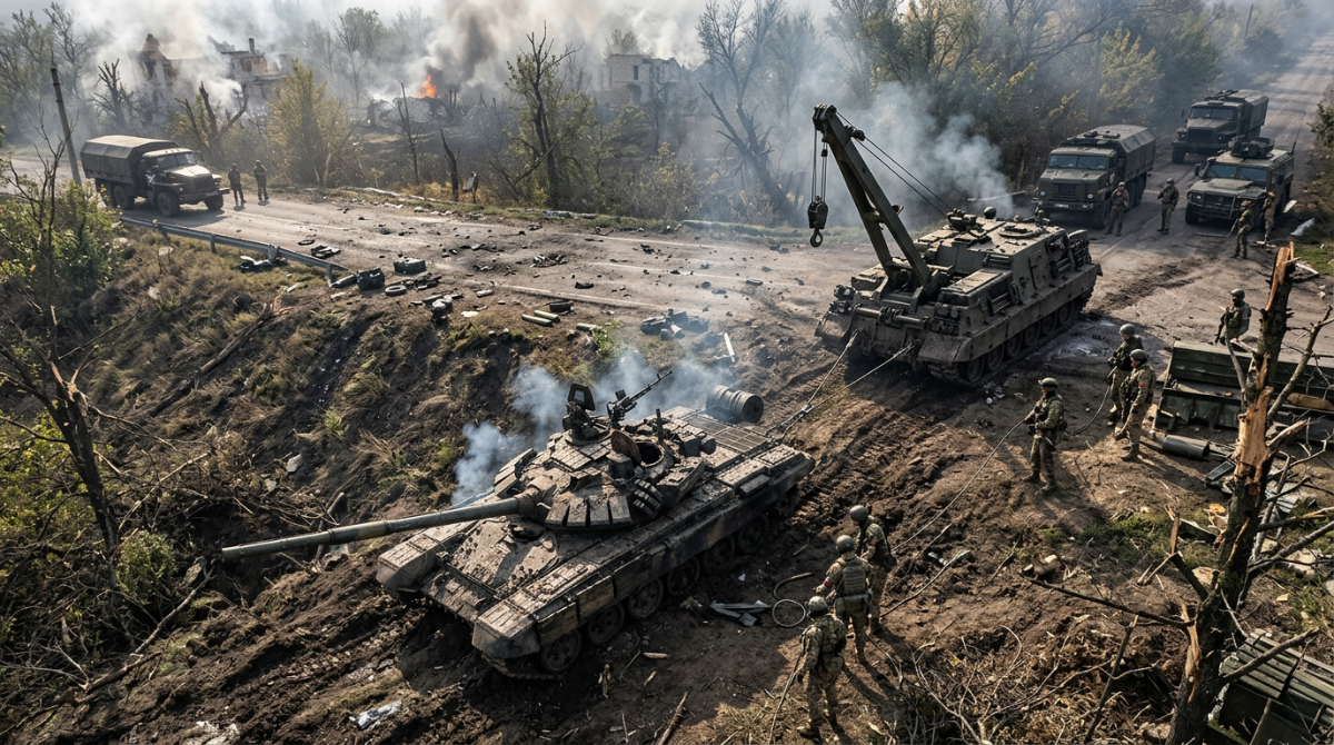 Video: Devět hodin v pekle. Ukrajinci zachránili tank, který už drony odepsaly