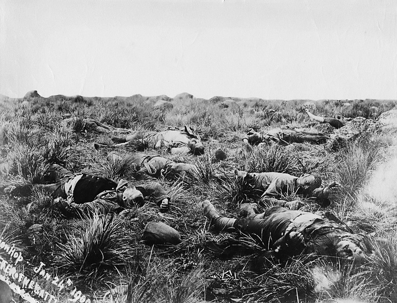 British_casualties,_Spionkop,_1900