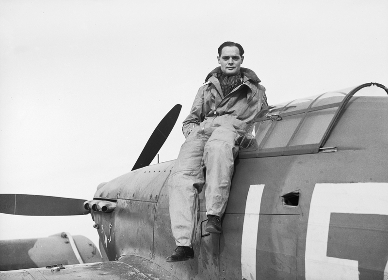 Squadron_Leader_Douglas_Bader,_CO_of_No._242_Squadron,_seated_on_his_Hawker_Hurricane_at_Duxford,_September_1940._CH1406