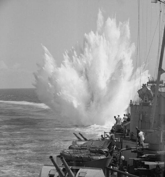 HMS_Ceylon_depth_charge