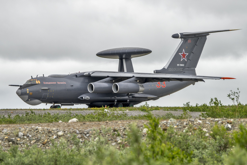 Beriev_A-50_at_Vorkuta_Sovetsky_Air_Base,_July_2015