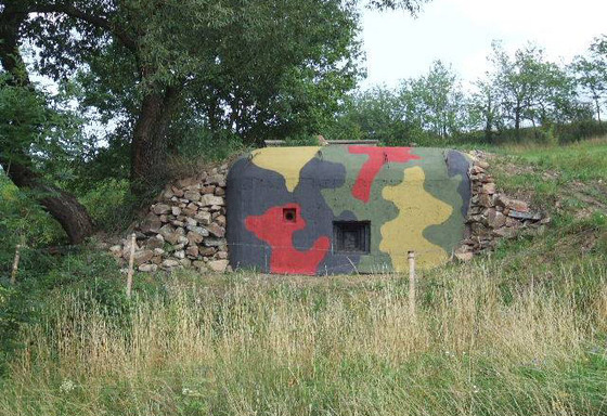 Jediná pevnůstka typu E dochovaná na Pražské čáře foto Miloš Doležal