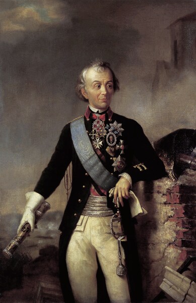 Suvorov_with_a_Field-Marshal's_batoon